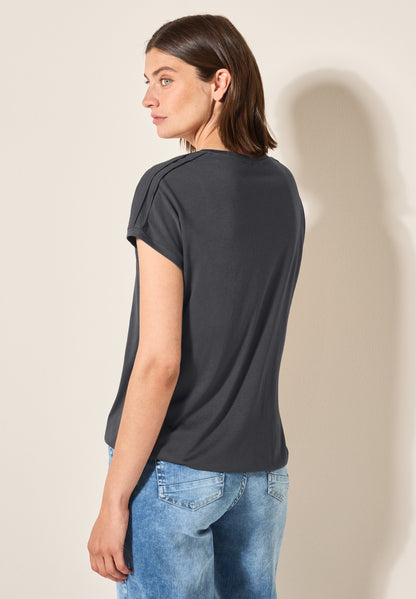 CECIL Damen T-Shirt mit Detail an der Schulter