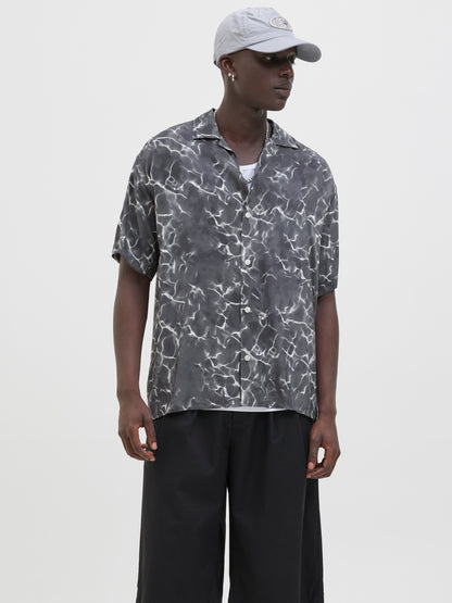 Bestseller Hemd Kurzarm Herren Klassisch Twill Resort Kragen Locker geschnitten