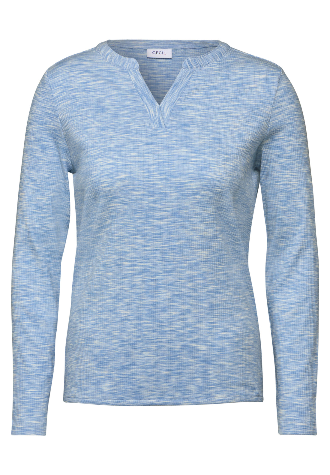 CECIL Shirt im Tunika-Look Damen Melange-Optik