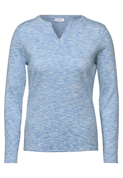 CECIL Shirt im Tunika-Look Damen Melange-Optik
