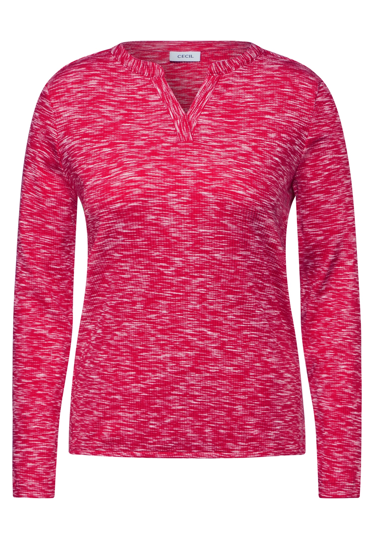 CECIL Shirt im Tunika-Look Damen Melange-Optik