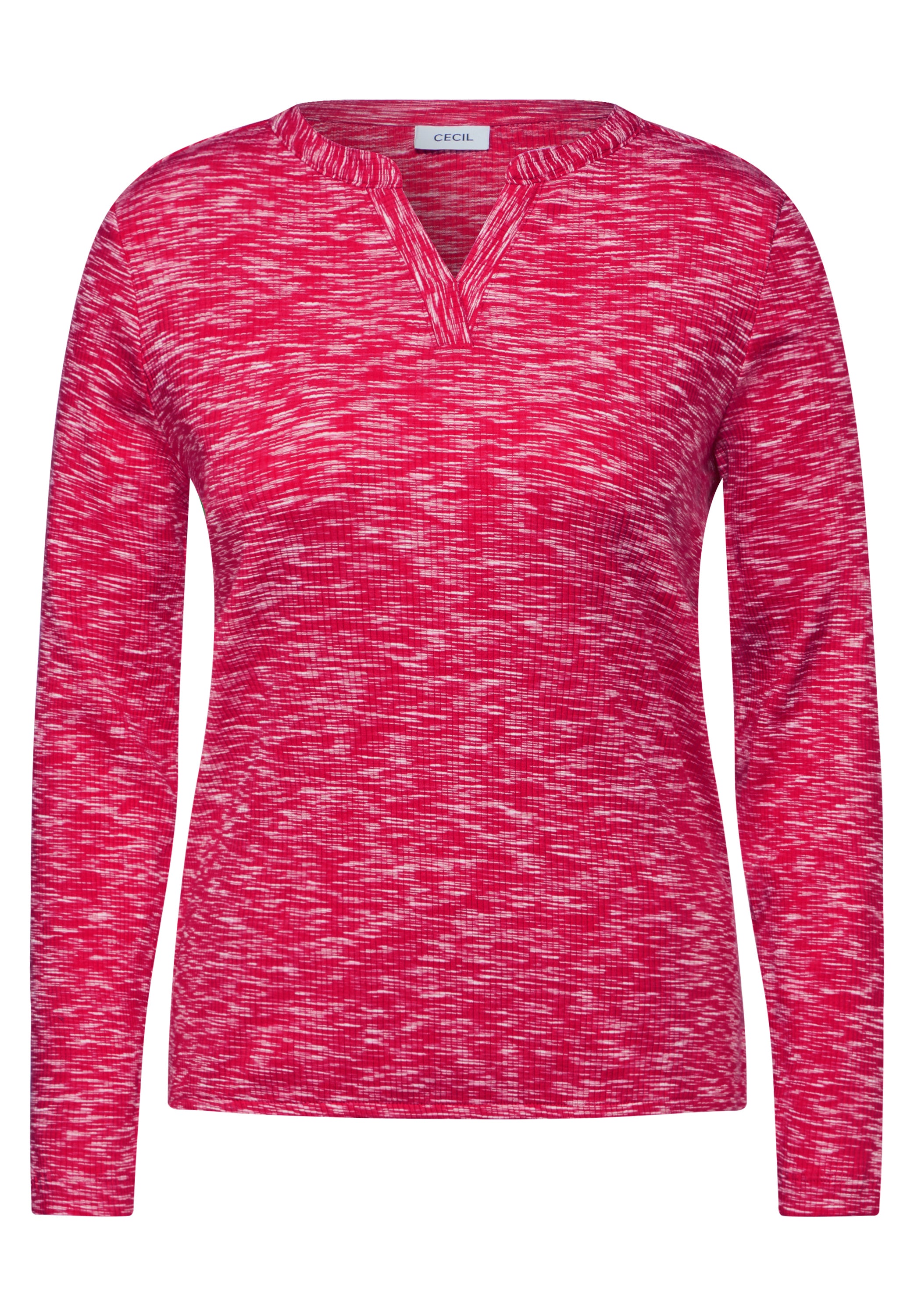 CECIL Shirt im Tunika-Look Damen Melange-Optik