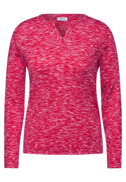 CECIL Shirt im Tunika-Look Damen Melange-Optik