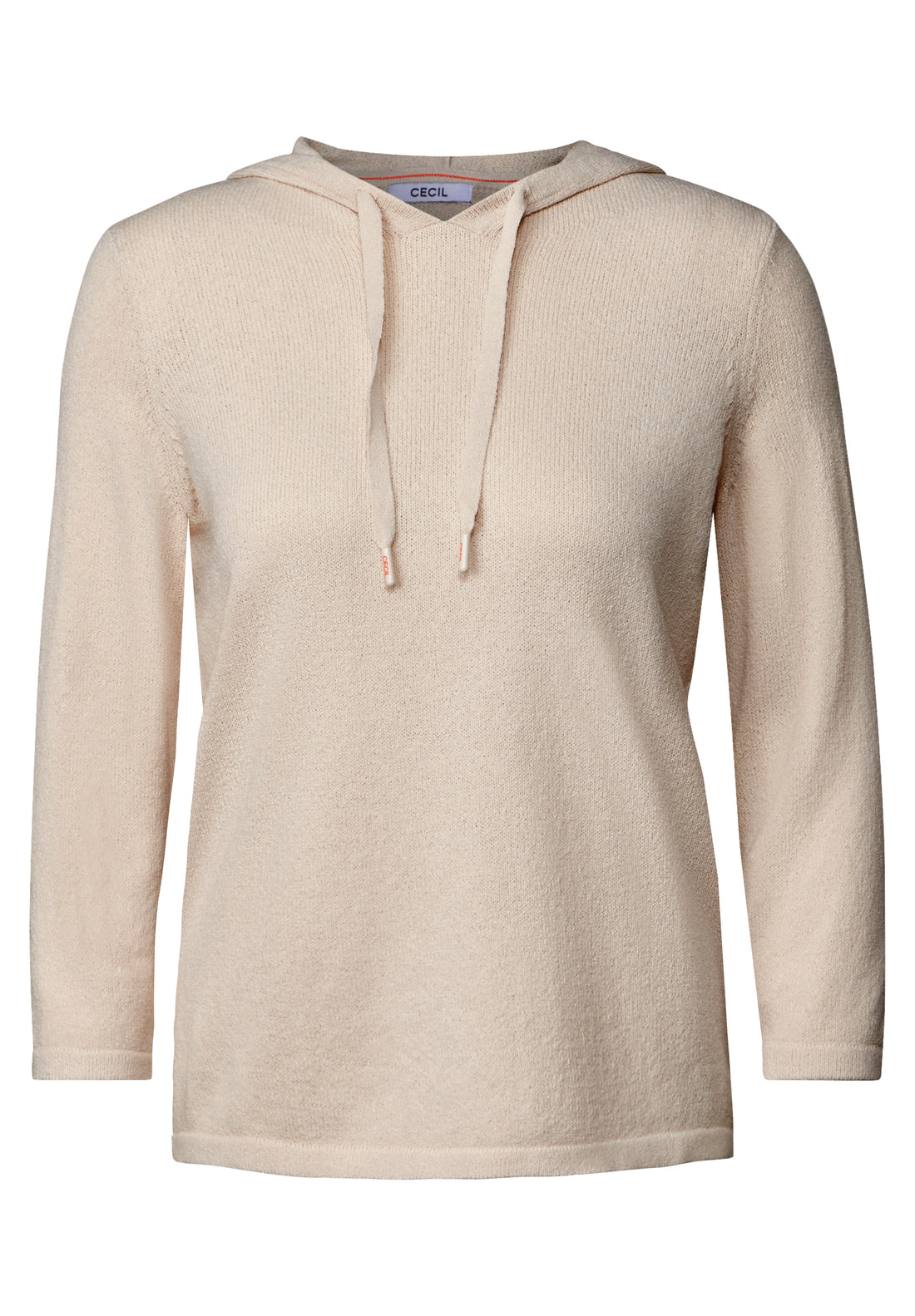 CECIL Hoodie Damen Leichter Kapuzenpullover 3/4-Arm Viskosemix