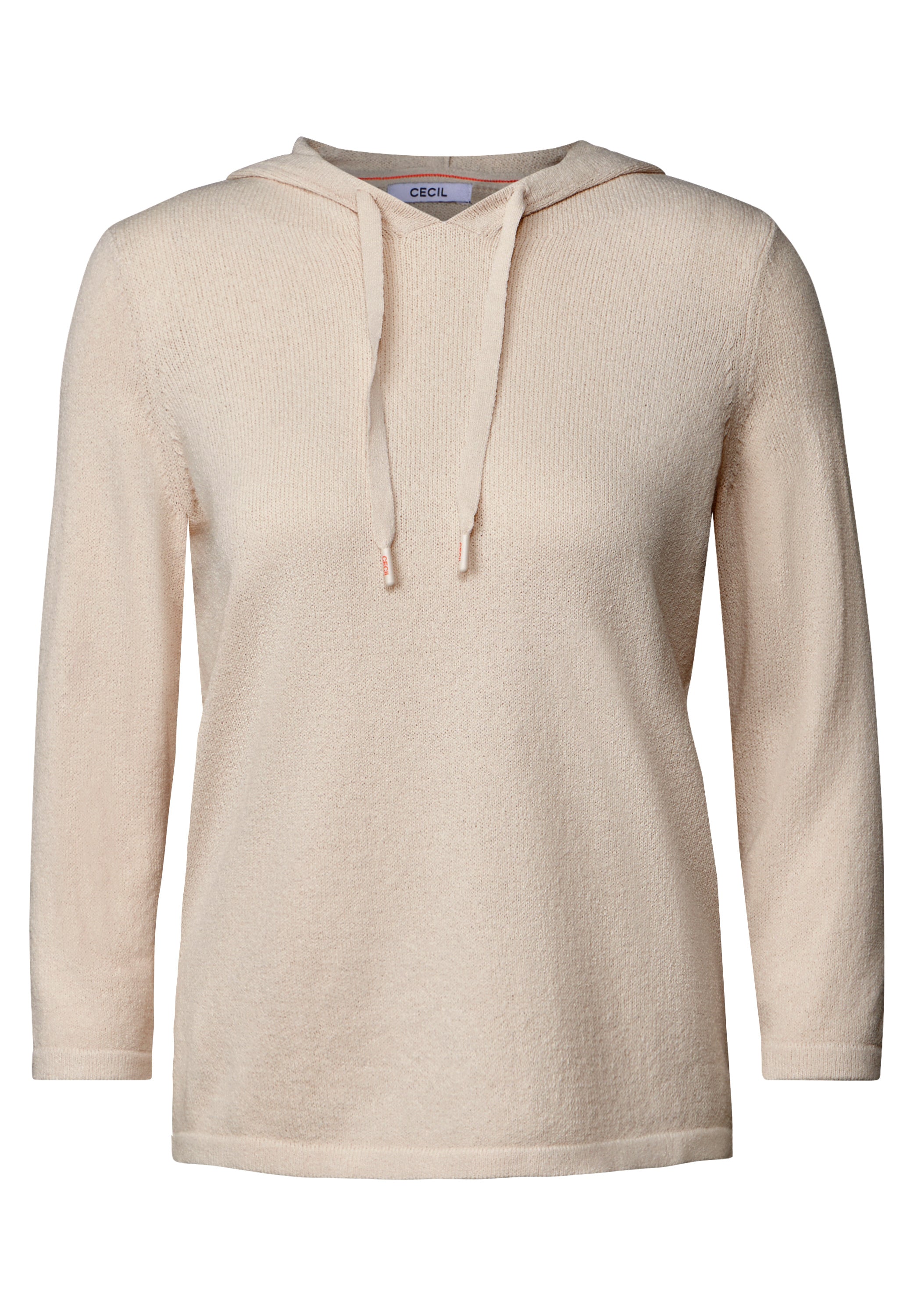 CECIL Hoodie Damen Leichter Kapuzenpullover 3/4-Arm Viskosemix
