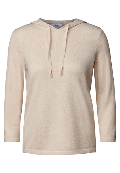 CECIL Hoodie Damen Leichter Kapuzenpullover 3/4-Arm Viskosemix