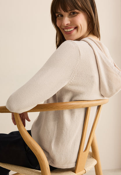 CECIL Hoodie Damen Leichter Kapuzenpullover 3/4-Arm Viskosemix