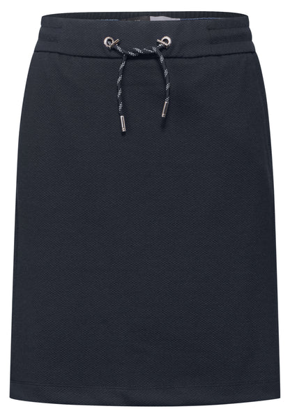 CECIL Jogg Skirt Damen Bequemer Stretchrock mit Taschen und Tunnelzug