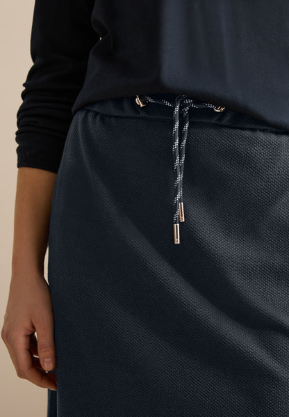CECIL Jogg Skirt Damen Bequemer Stretchrock mit Taschen und Tunnelzug