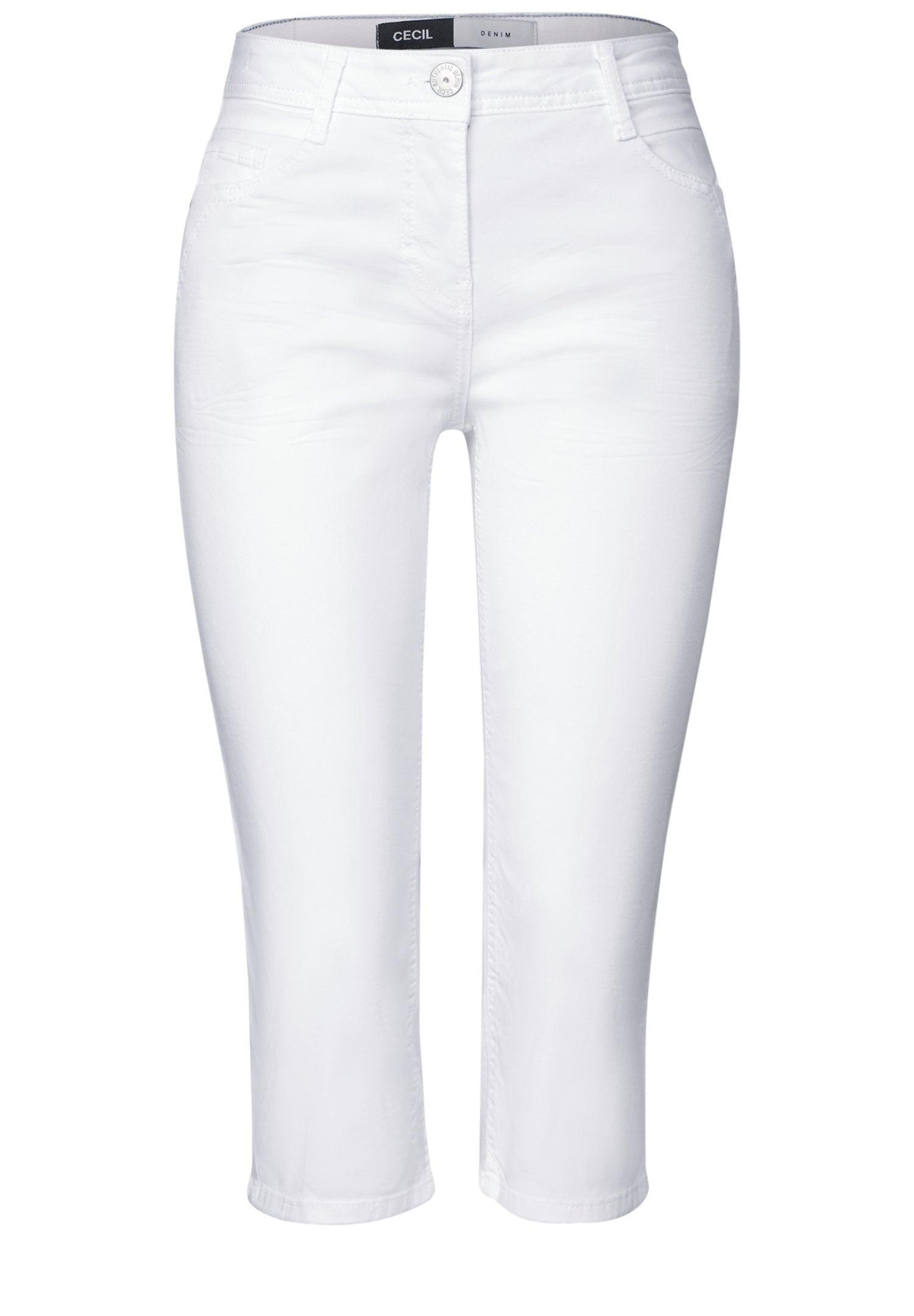 CECIL Jeanshose Toronto Damen High Waist Slim Fit white