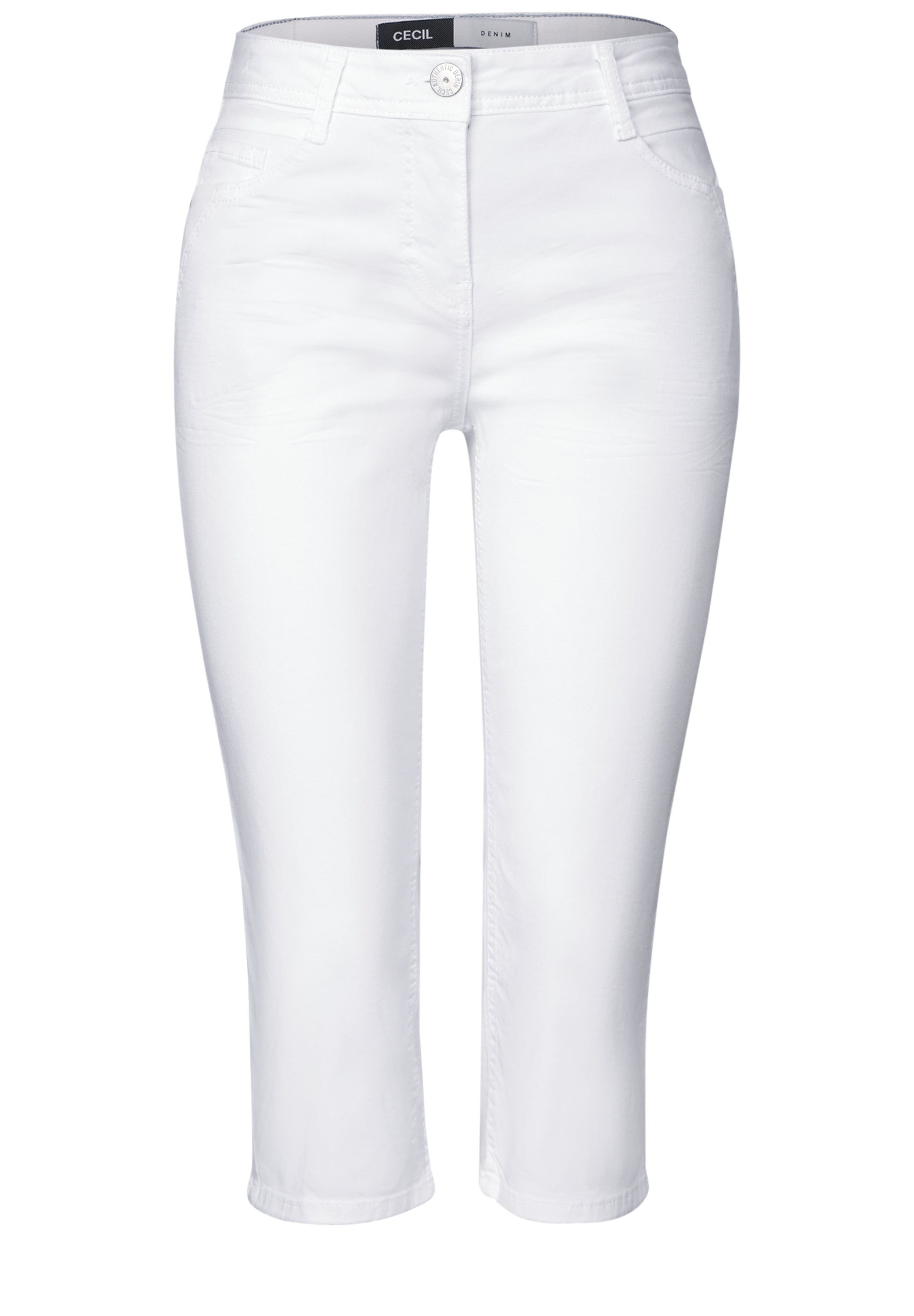 CECIL Jeanshose Toronto Damen High Waist Slim Fit white