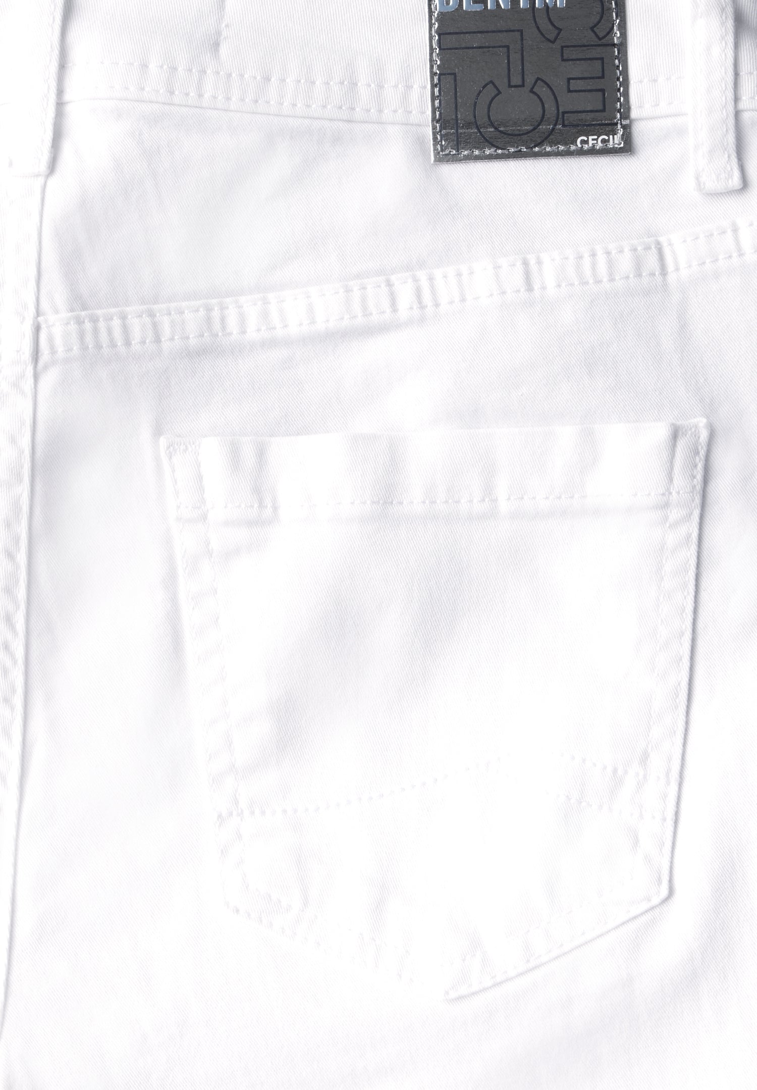 CECIL Jeanshose Toronto Damen High Waist Slim Fit white