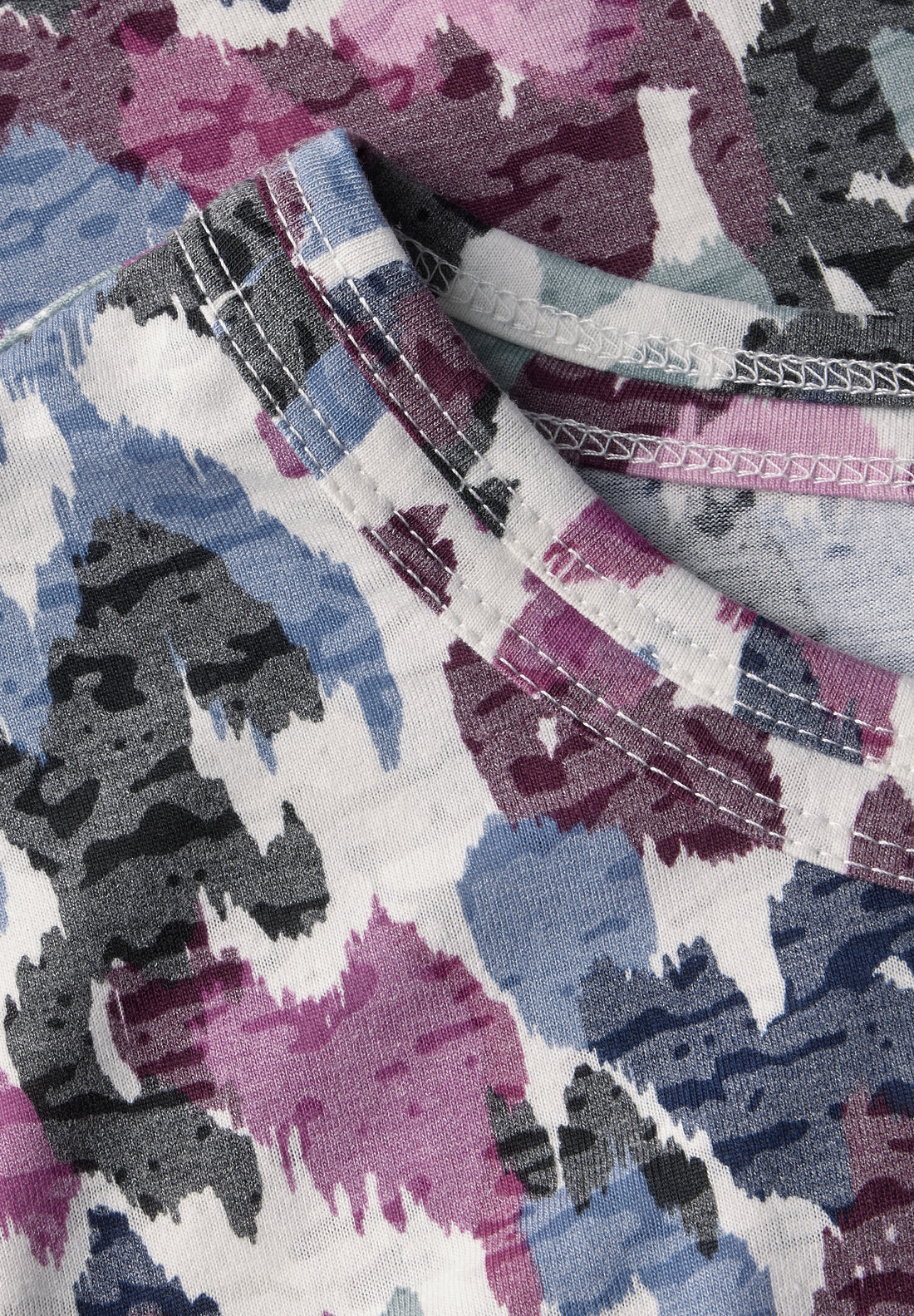 CECIL Gemustertes T-Shirt Damen Ausbrenner-Optik