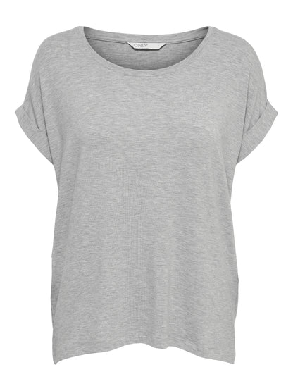 Bestseller Top Damen Rundhals Kurzarm Schwarz<br>