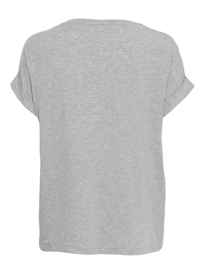Bestseller Top Damen Rundhals Kurzarm Schwarz<br>