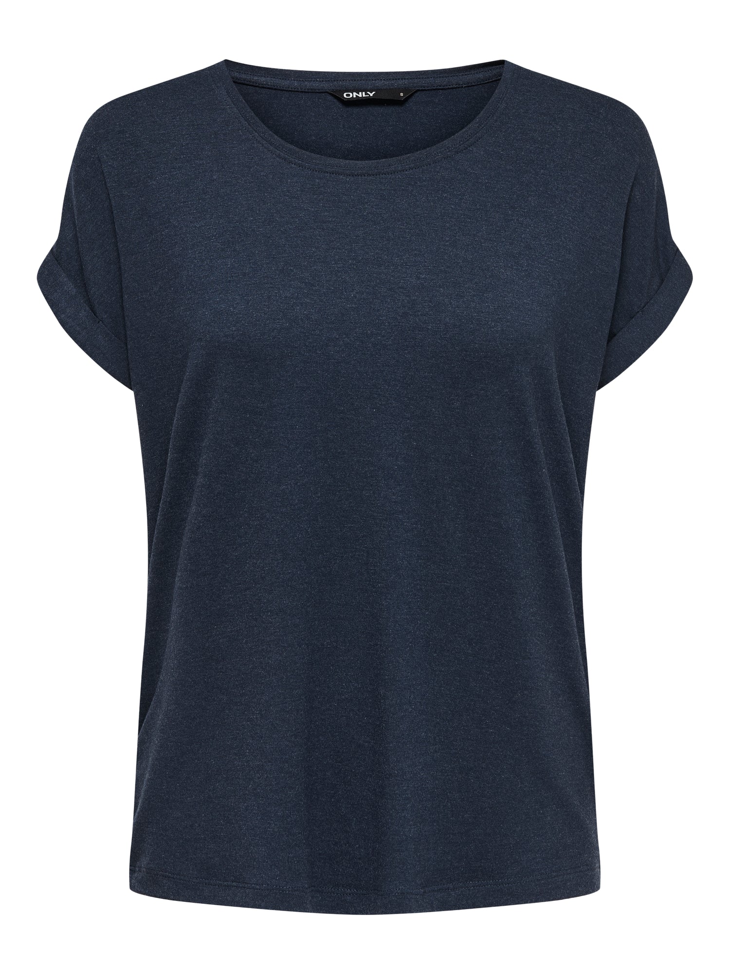 Bestseller Top Damen Rundhals Kurzarm Schwarz<br>