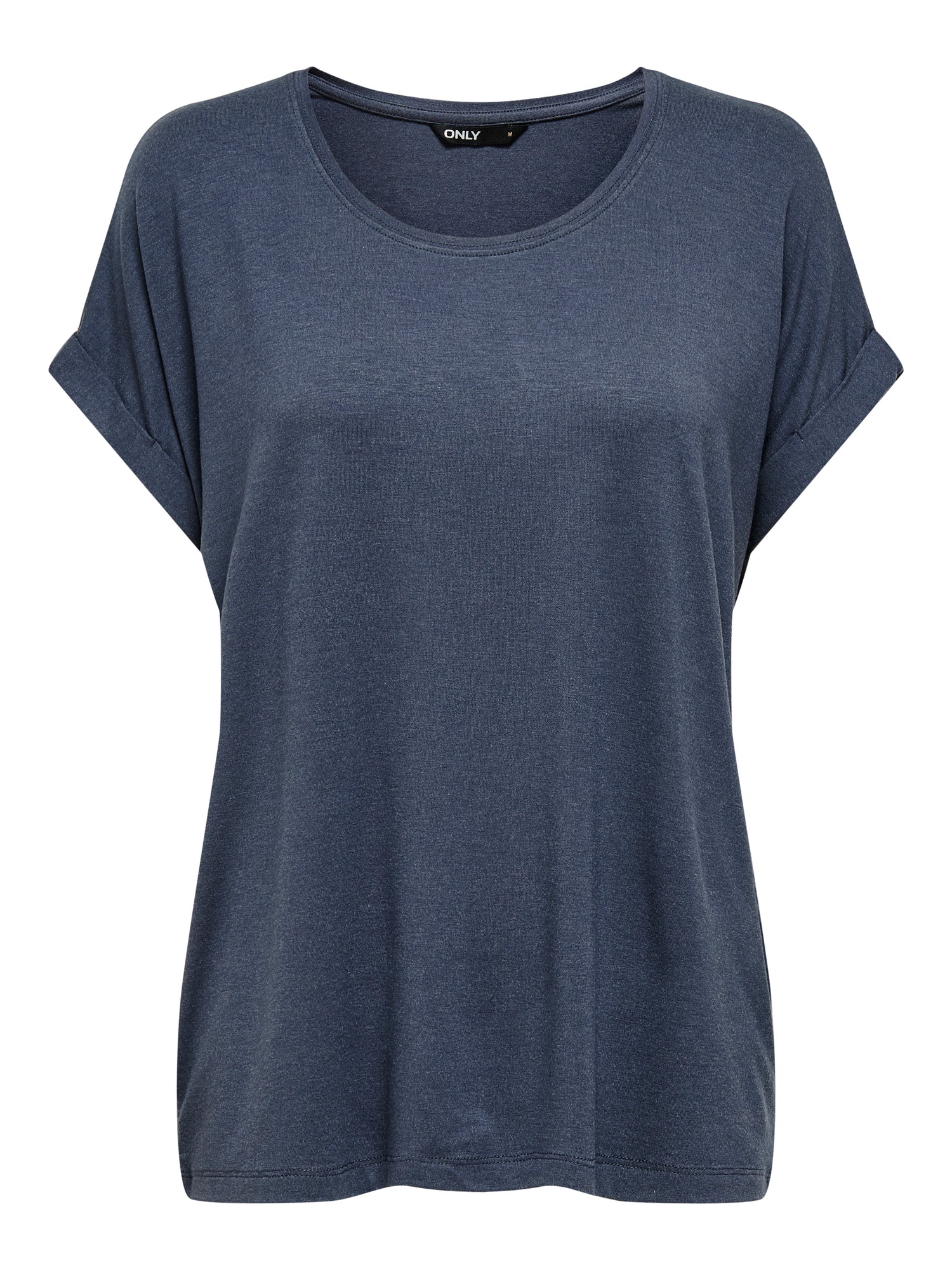 Bestseller Top Damen Rundhals Kurzarm Schwarz<br>