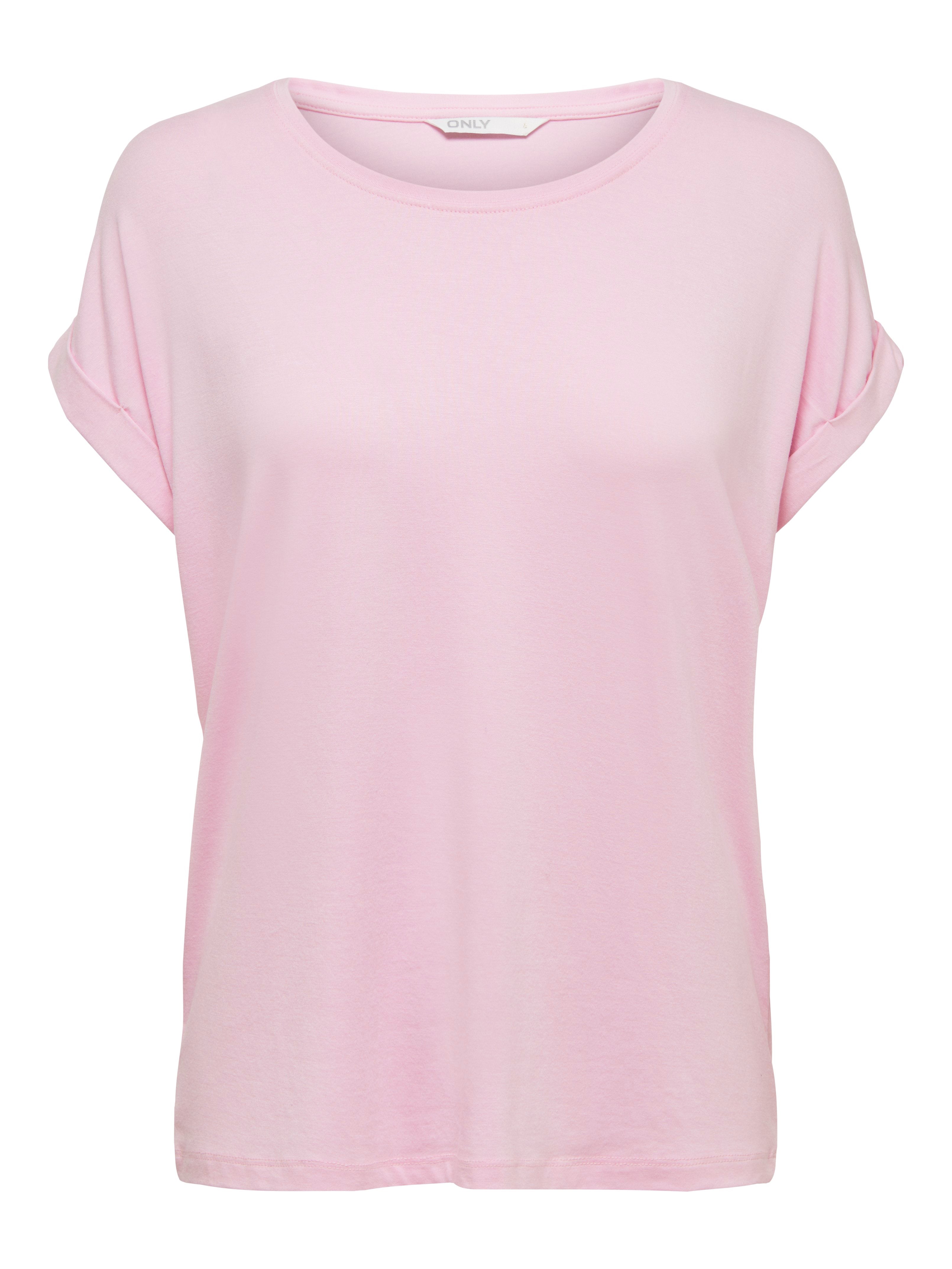 Bestseller Top Damen Rundhals Kurzarm Schwarz<br>