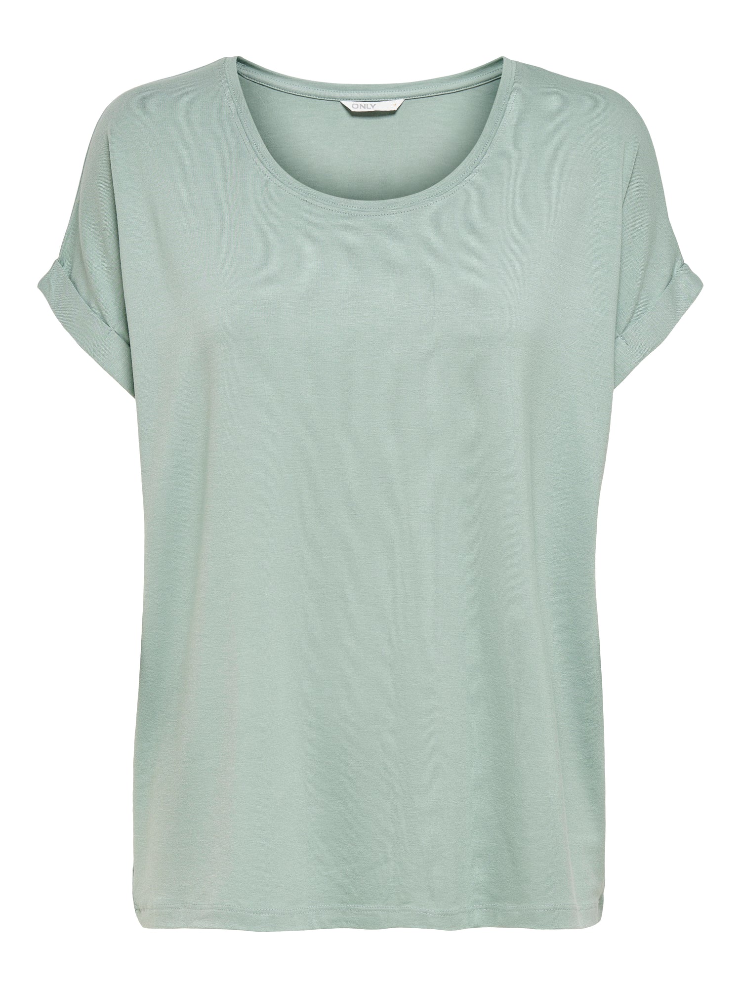 Bestseller Top Damen Rundhals Kurzarm Schwarz<br>