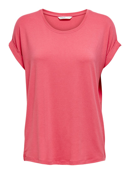 Bestseller Top Damen Rundhals Kurzarm Schwarz<br>