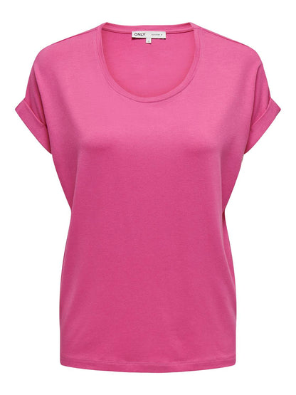 Bestseller Top Damen Rundhals Kurzarm Schwarz<br>
