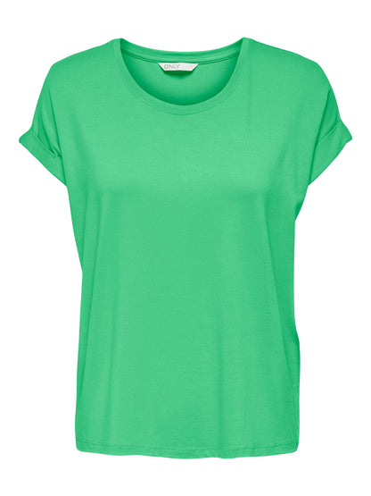 Bestseller Top Damen Rundhals Kurzarm Schwarz<br>