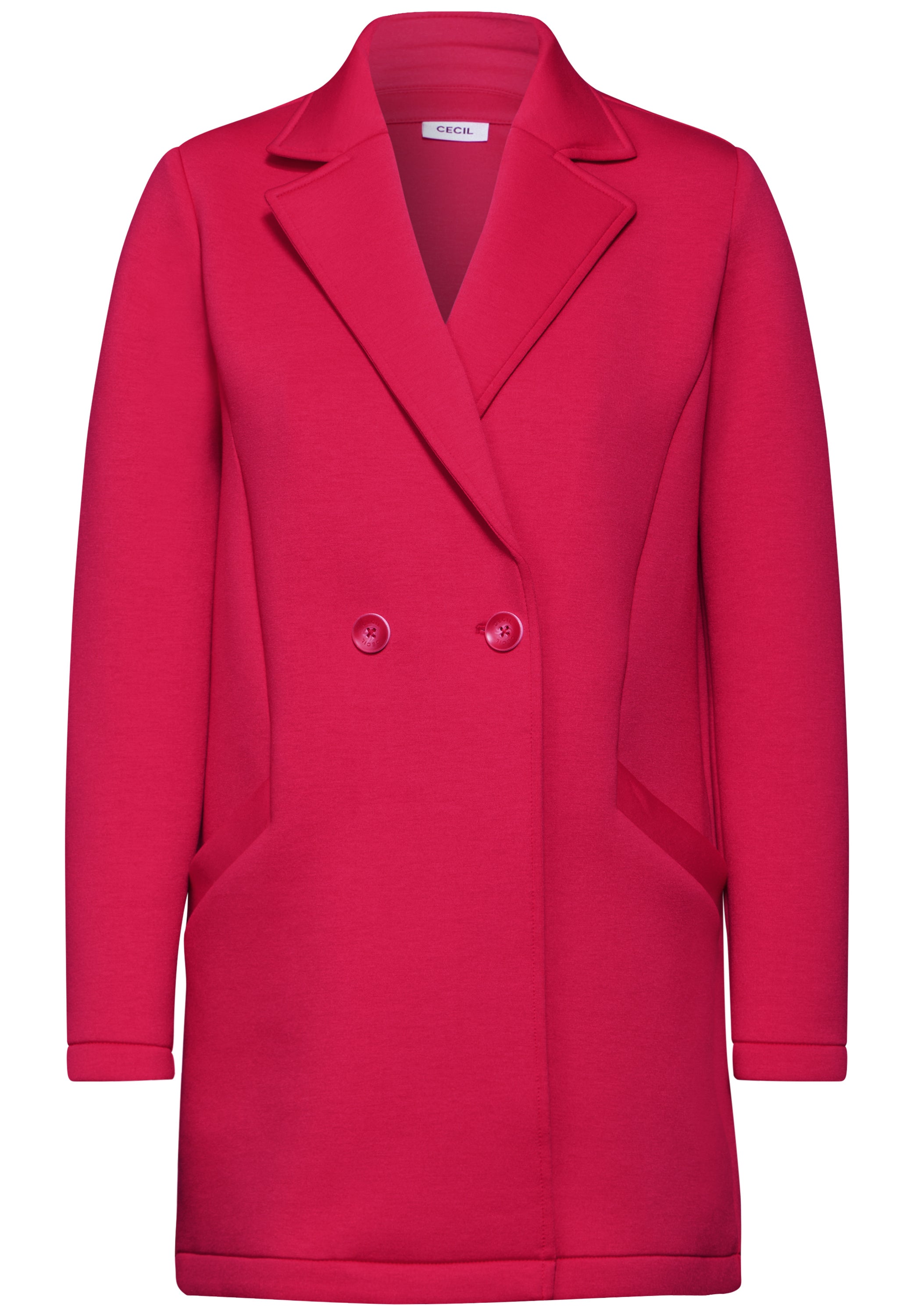 CECIL Scuba-Mantel Damen Bequemer Materialmix