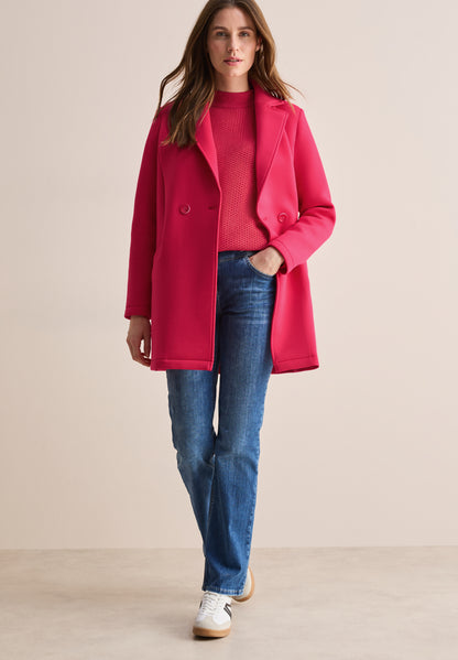 CECIL Scuba-Mantel Damen Bequemer Materialmix
