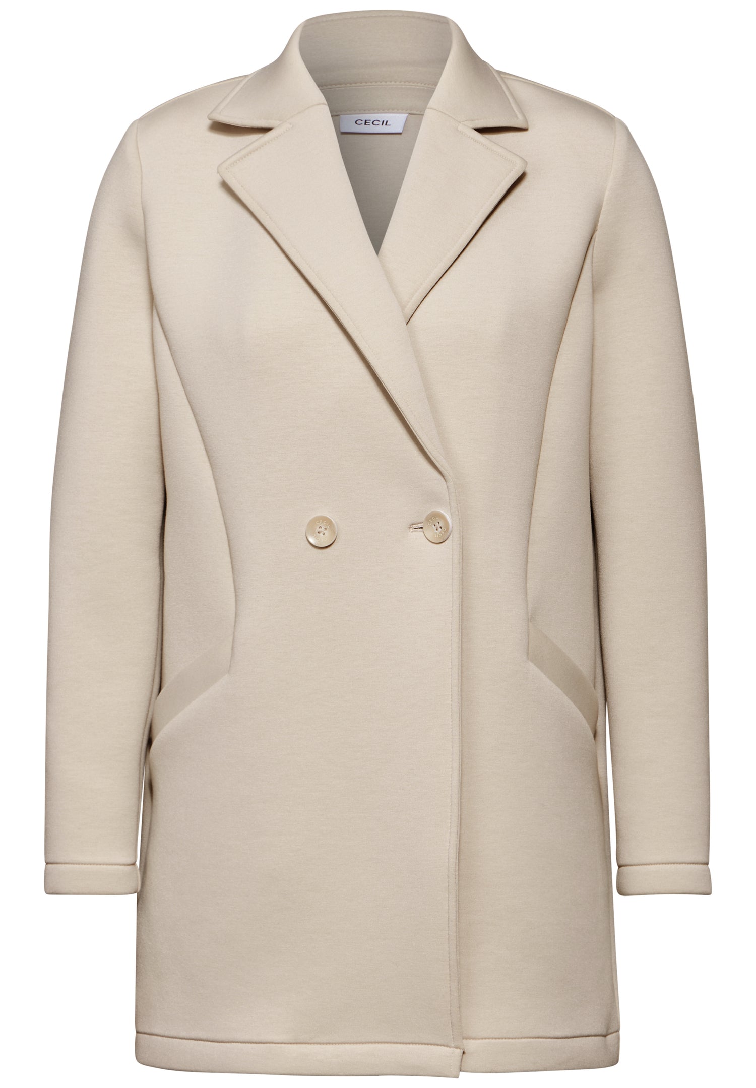 CECIL Scuba-Mantel Damen Bequemer Materialmix