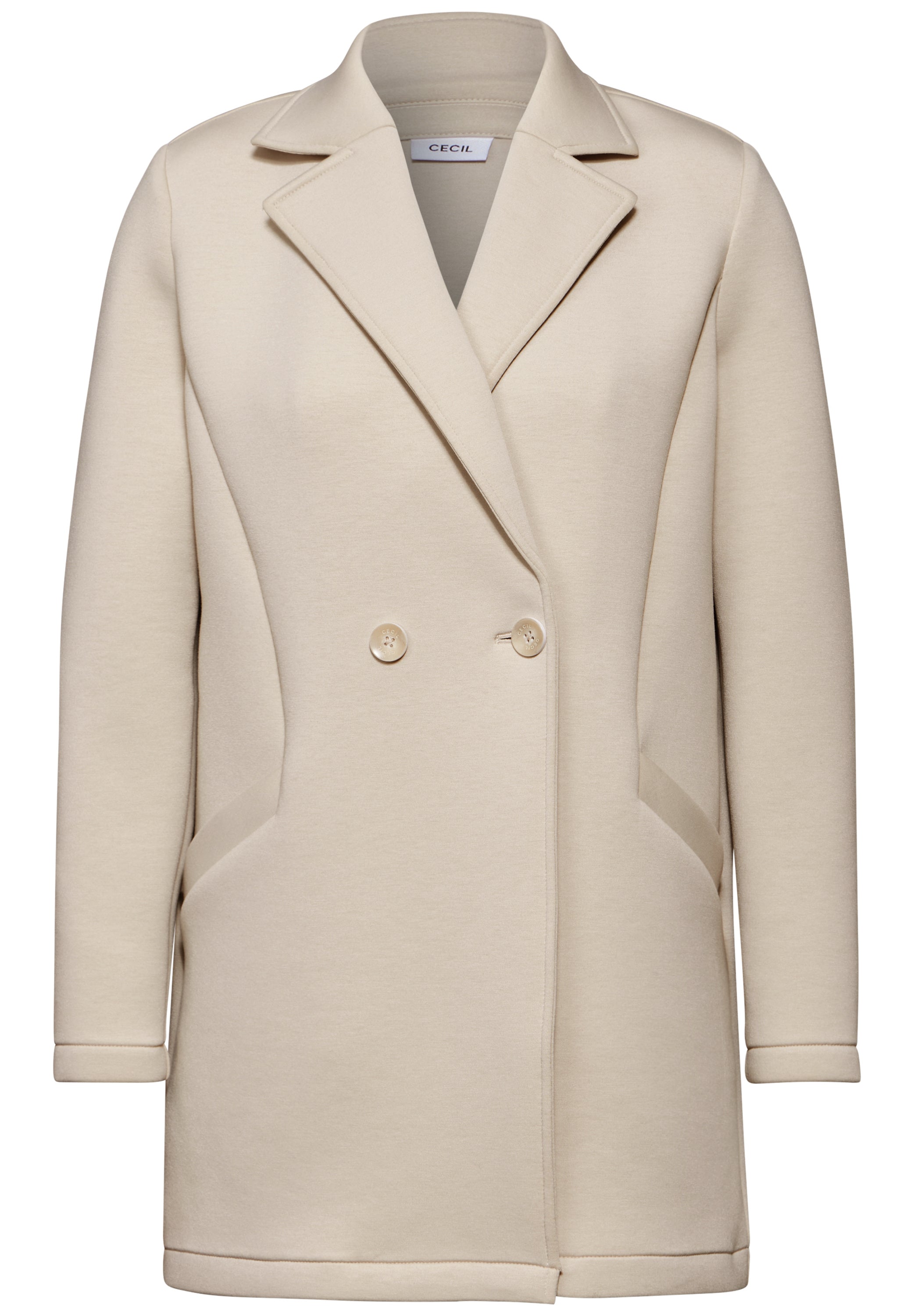 CECIL Scuba-Mantel Damen Bequemer Materialmix