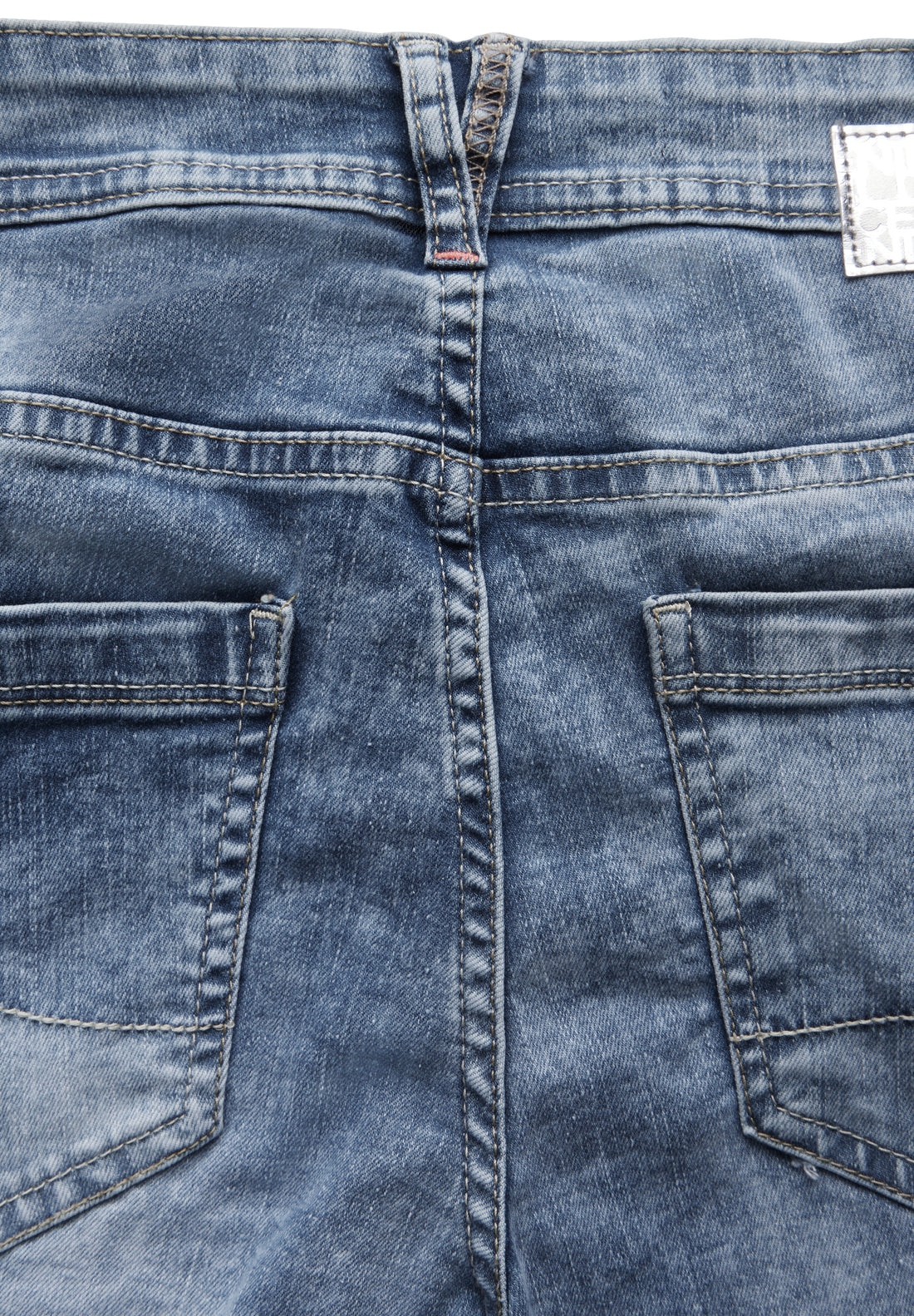 CECIL Damen Casual Fit Jeans mit Slim Legs Mid Waist Baumwollmix Stretch 5-Pocket