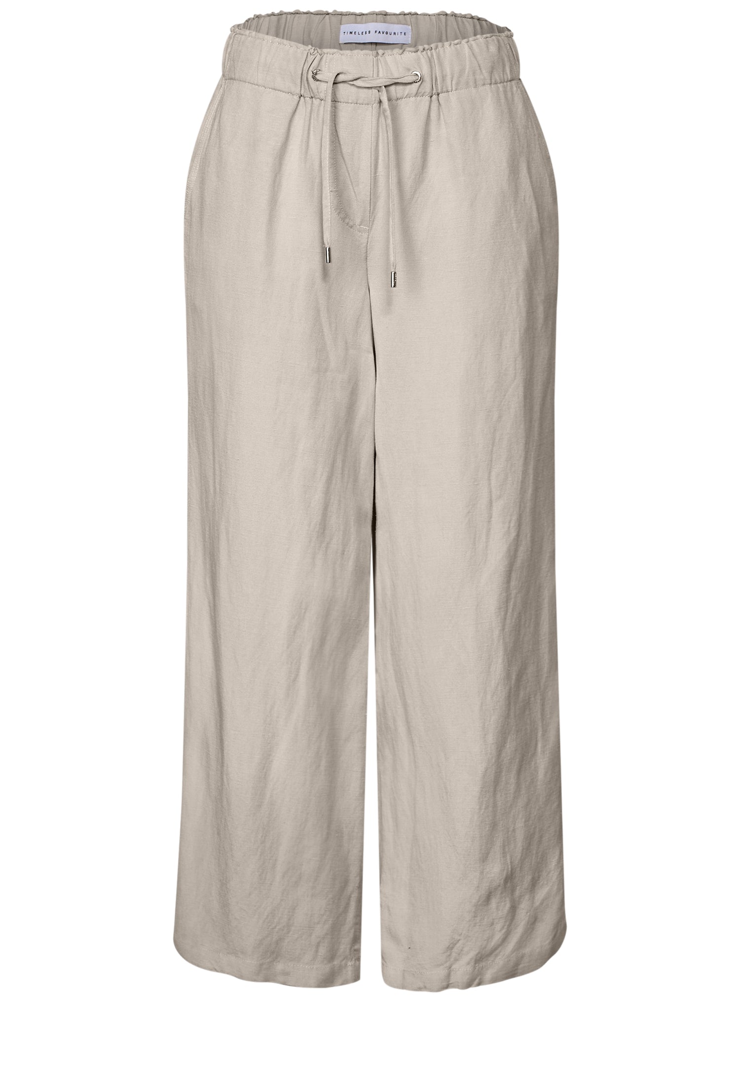 CECIL Loose Fit High Waist Damen Leinenhose