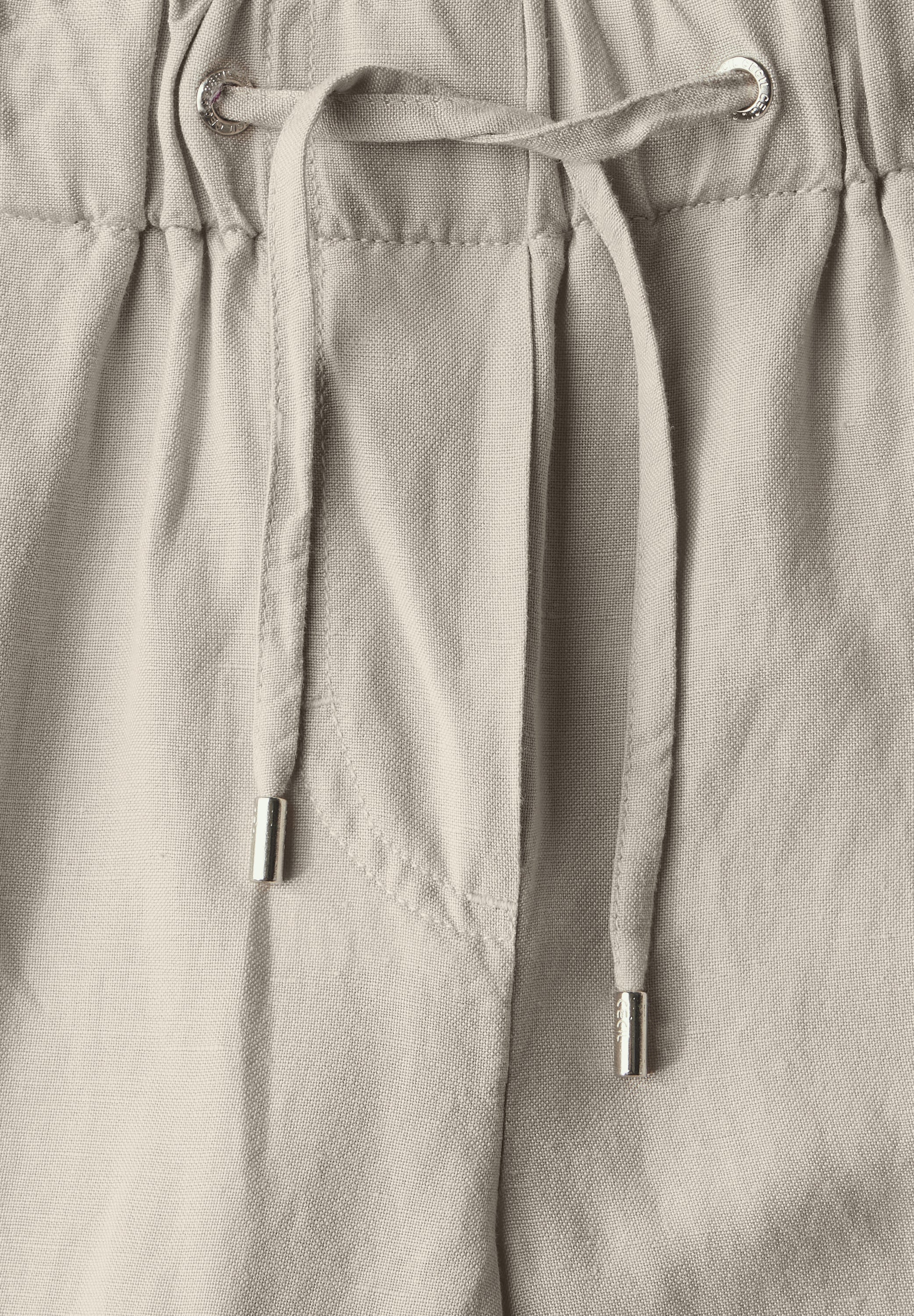 CECIL Loose Fit High Waist Damen Leinenhose