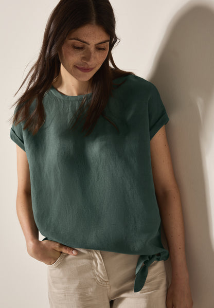 CECIL Sommerbluse Damen lässiger Look Knotendetail