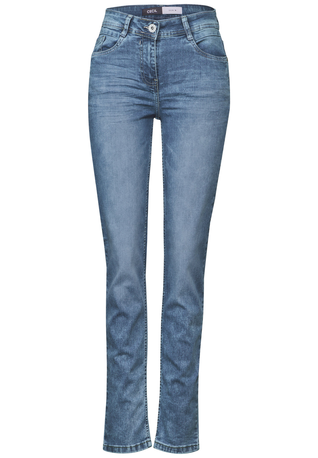 CECIL Slim Fit Jeans Damen High Waist Slim Legs Stretch Toronto