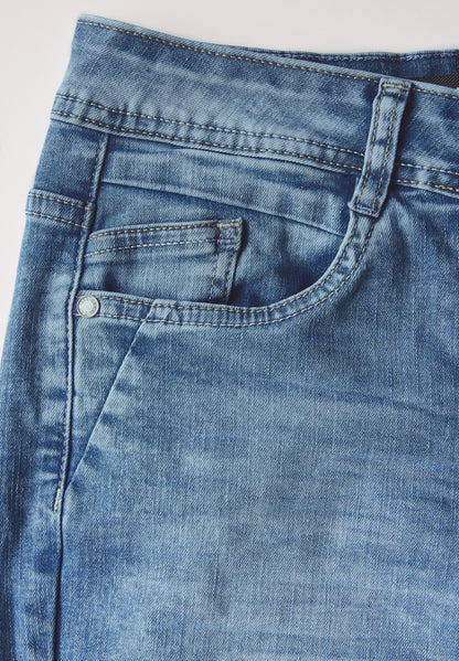 CECIL Slim Fit Jeans Damen High Waist Slim Legs Stretch Toronto