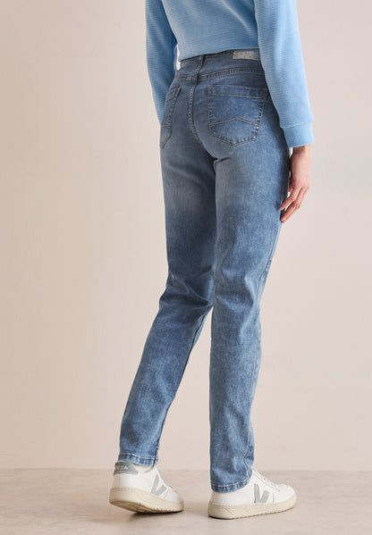 CECIL Slim Fit Jeans Damen High Waist Slim Legs Stretch Toronto