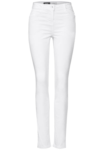 CECIL Slim Fit Toronto Damen High Waist Jeans mit Slim Legs