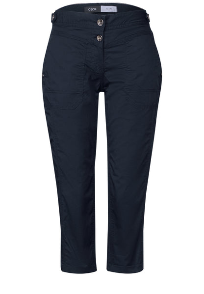 CECIL Damen 3/4 Papertouch Hose in Schwarz