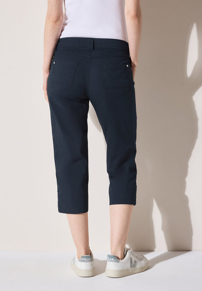 CECIL Damen 3/4 Papertouch Hose in Schwarz