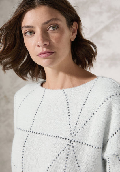 CECIL Langarmshirt Damen Kuscheliges Federgarn