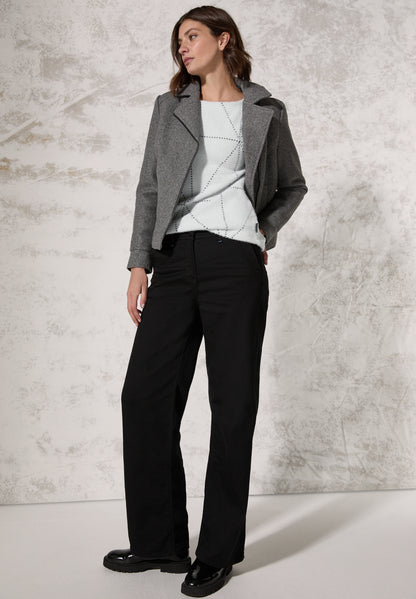 CECIL Langarmshirt Damen Kuscheliges Federgarn