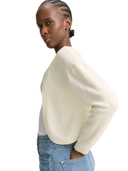 Tom Tailor Denim Strick-Bolero für Frauen mit überschnittener Schulternaht