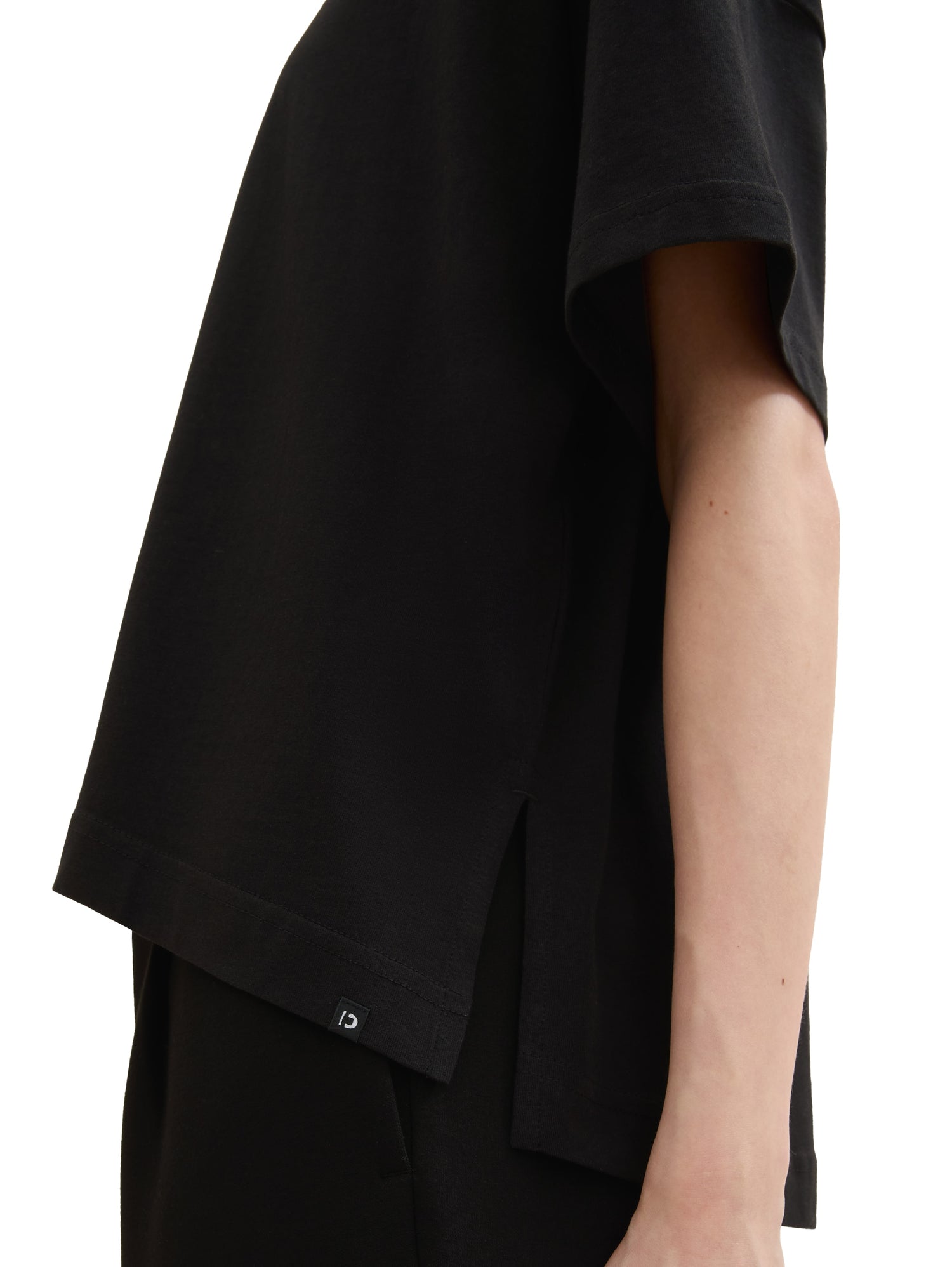 Tom Tailor Denim Oversized T-Shirt Erwachsene mit Rundhalsausschnitt