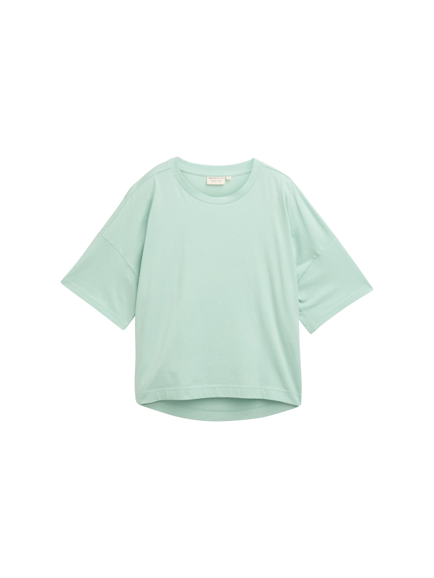 Tom Tailor Denim Oversized T-Shirt Erwachsene mit Rundhalsausschnitt