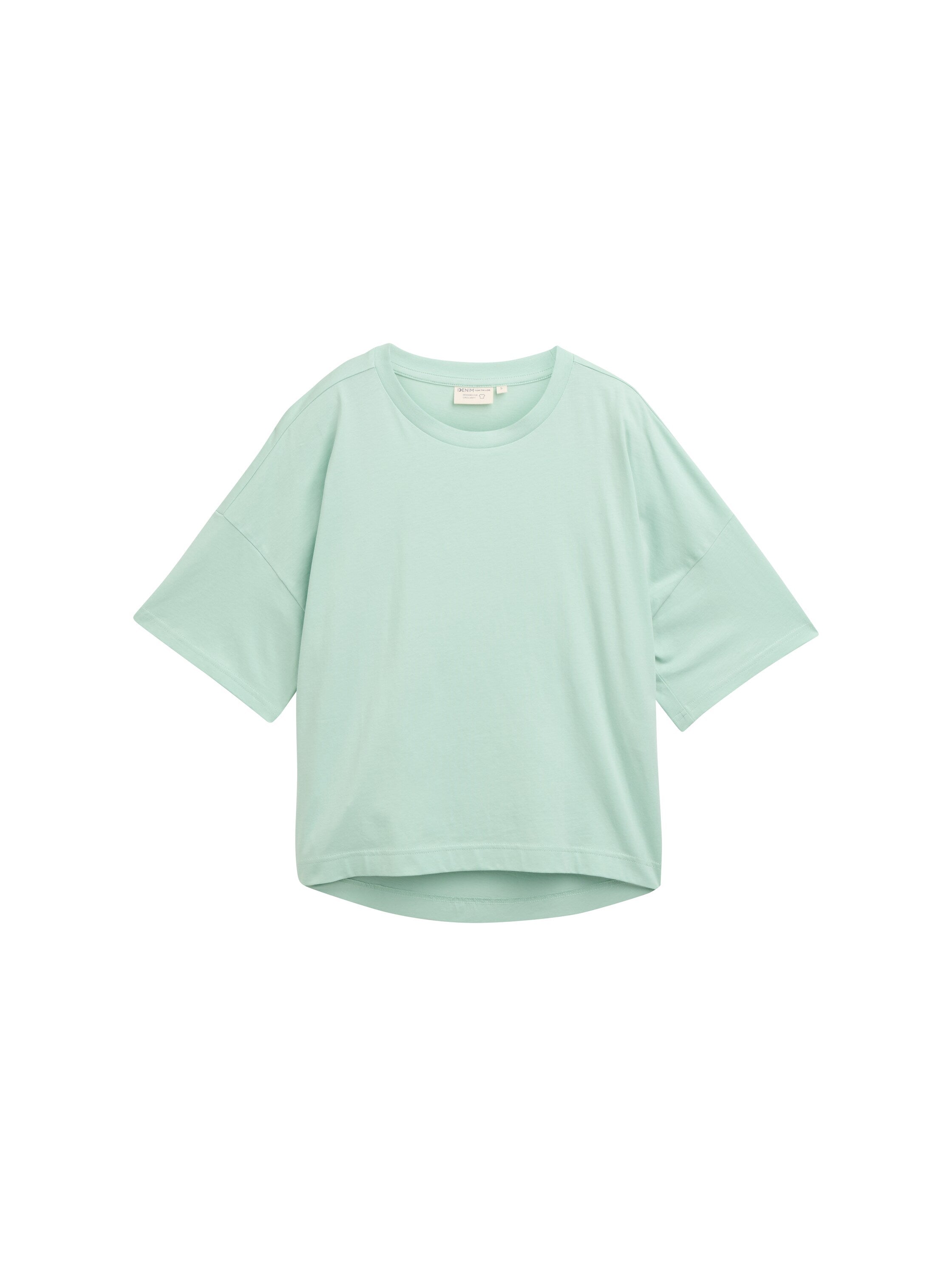 Tom Tailor Denim Oversized T-Shirt Erwachsene mit Rundhalsausschnitt