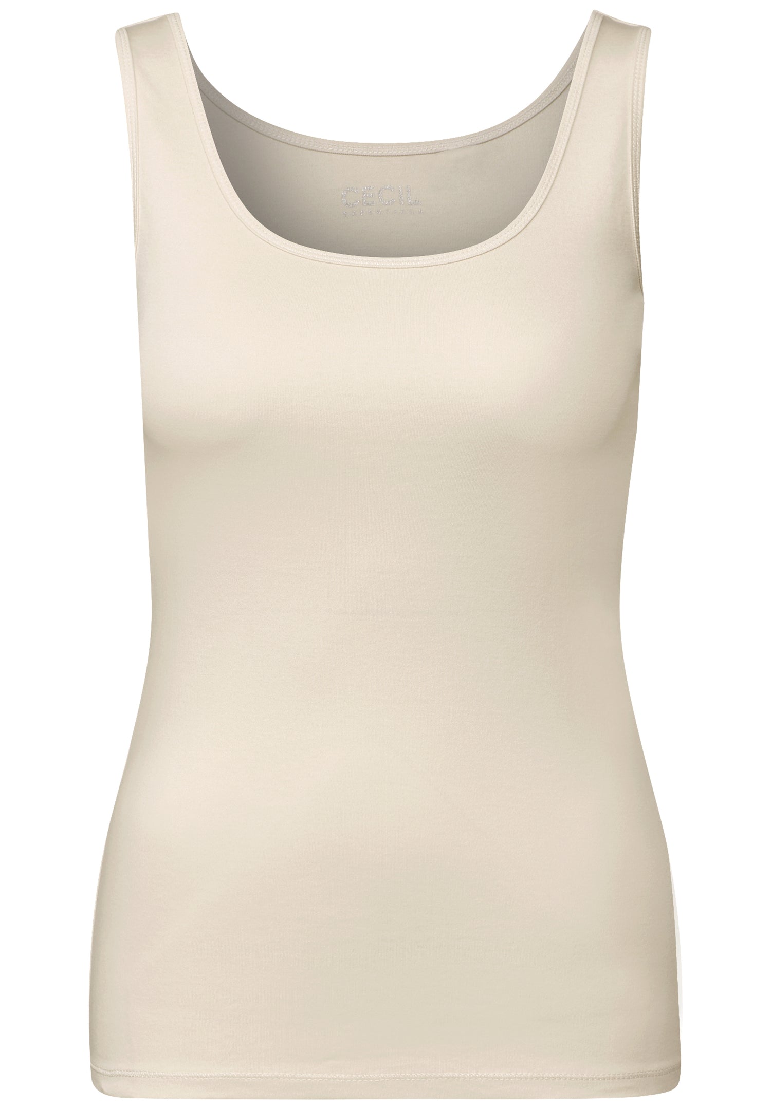 CECIL Basic Top Damen Ärmellos Baumwolle