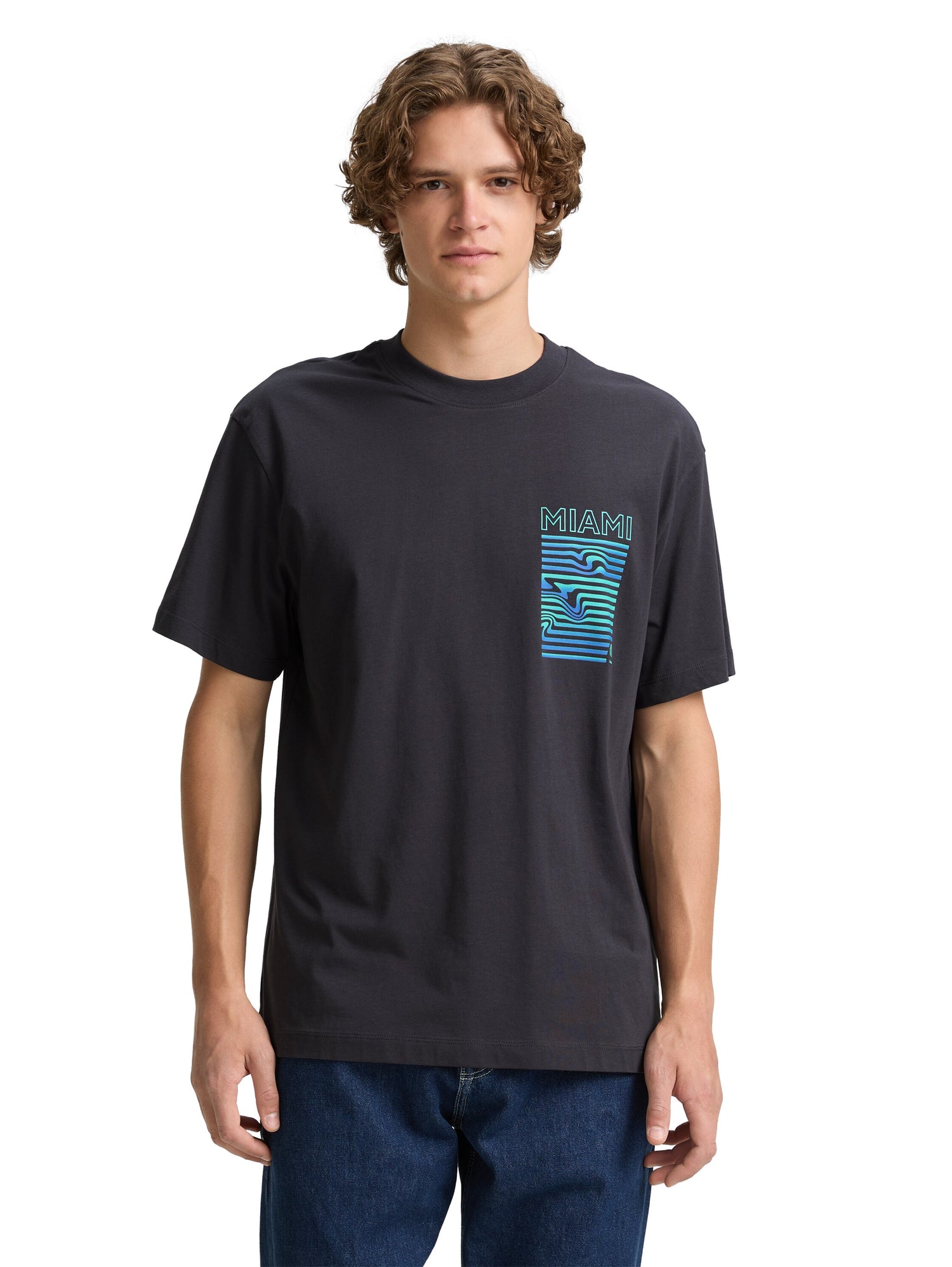 Tom Tailor Denim T-Shirt Herren bunter Print