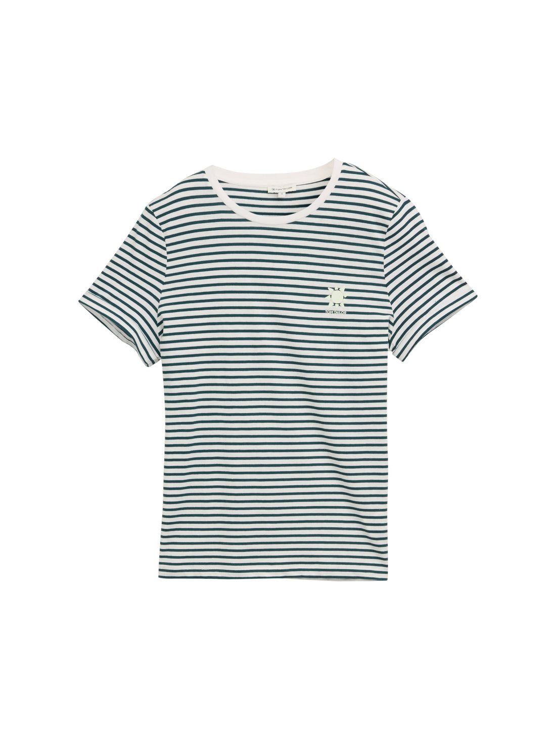 Tom Tailor Denim Gestreiftes T-Shirt Erwachsene Weiblich Sonnenmotiv