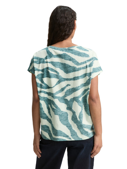 Tom Tailor Denim T-Shirt Erwachsene Inside-Out-Print